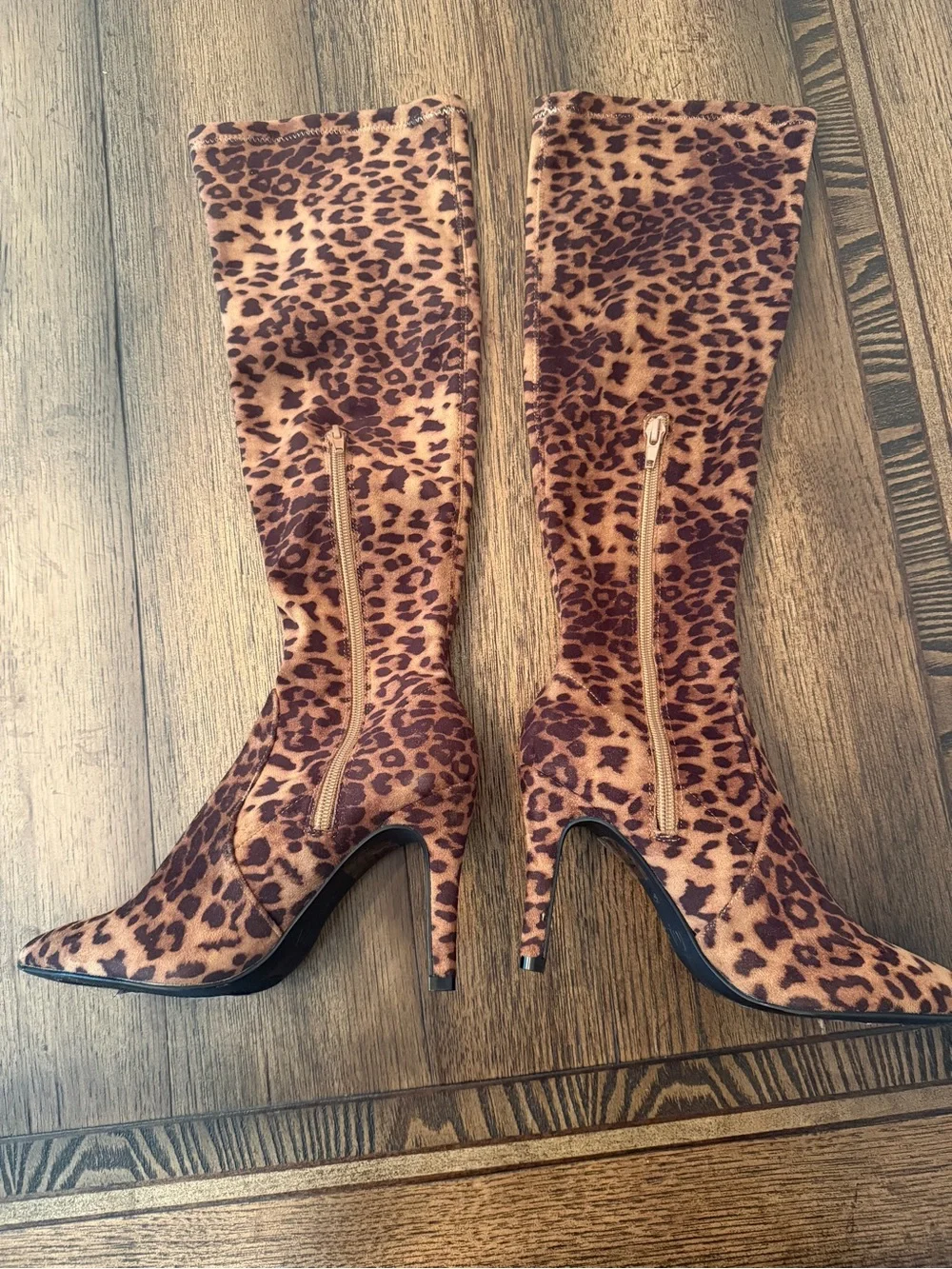 MIA Women's Arisa Stiletto Heel Pointed Toe Knee High Boots Size 6